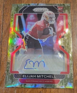 2021 Panini Prizm - Rookie #399 Elijah Mitchell (RC) Camo AUTO /25 - Picture 1 of 1
