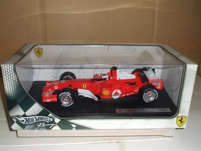 Mattel Hot Wheels Ferrari F2005 #2 Rubens Barrichello modellino scala 1/18 nuovo - Immagine 1 di 4