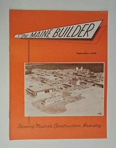 1958 The Maine Builder Magazine Brunswick Naval Air Station Tukey Bridge Project - Picture 1 of 7