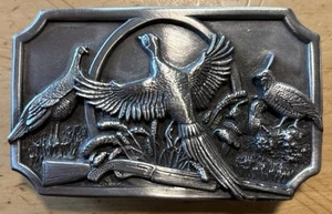 1983 Siskiyou Buckle Co. Pheasant, Quail, Turkey Belt Buckle P-27 - Picture 1 of 3