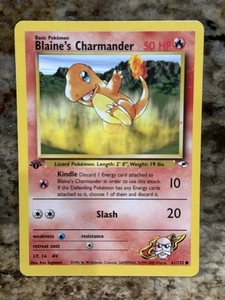 Pokemon - Blaine's Charmander 61/132 Common 1. Edition Gym Heroes - Bild 1 von 2