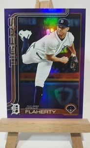 2025 Topps Series 2 Baseball #504 Jack Flaherty Detroit Tigers Purple Foil /250 - Picture 1 of 12