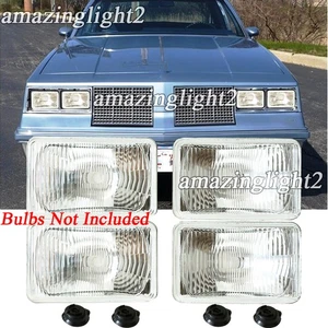 4x 4x6" Led/Halogen Headlights Housing fit 1980-1988 Oldsmobile Cutlass Supreme - Picture 1 of 12