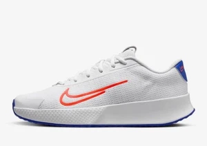 Nike Court Vapor Lite 2 Tennis Shoes White Blue Orange DV2018-106 Mens Size 10.5 - Picture 1 of 8