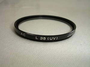 MINOLTA 49mm L35 UV ULTRA VIOLET SCREW in FILTER GLASS FILTER - Picture 1 of 4