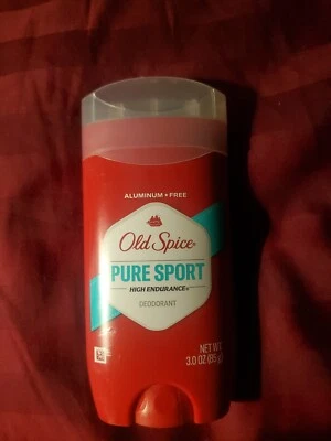 Desodorante Old Spice Pure Sport de alta resistencia 3 OZ sin aluminio 48 horas de uso. Foto 1 de 2