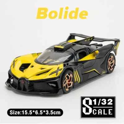Metal Cars Toy Scale 1/32 Bugatti Bolide Supercar Diecast Collection Model - Image 1 of 4