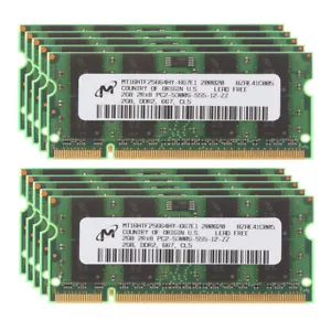 20GB Micron 10X 2GB PC2-5300S 667Mhz Laptop Memory RAM For DELL Mac ASUS HP #NEW - Picture 1 of 11