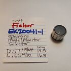👉 FISHER 💥 EK20041-1 SPEAKERS MODE/MONITOR SELECTOR KNOB 💥504 QUAD RECEIVER