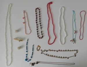 Necklaces, Custume Jewelry, Faux Pearls, Acrylic Beads, Lot of 10 Necklaces. - Picture 1 of 10