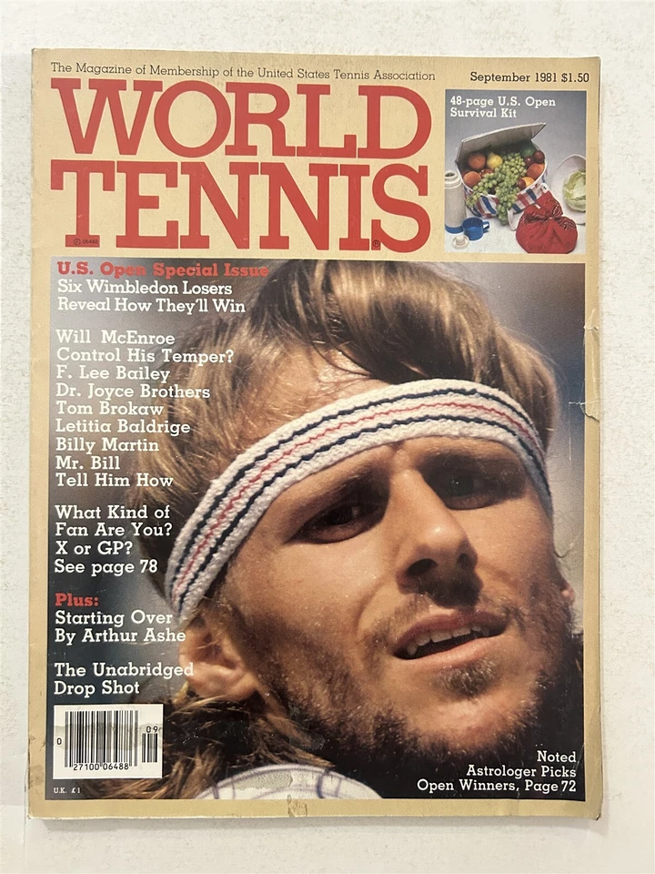 1981 World Tennis BJORN BORG John McENROE Wimbledon Final NAVRATILOVA Connors - Image 1 of 1