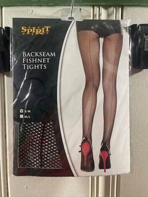 Medias negras de rejilla con espalda  Foto 1 de 3