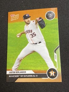 Justin Verlander 2020 Topps Now MLB Network's Top 100 #MN13 - ASTROS 13  SP /491