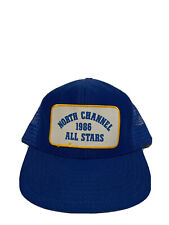 Vintage North Channel 1986 All Stars Patch Baseball SnapBack Trucker Hat