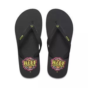 INFRADITO DA UOMO REEF SEASIDE. NUOVE SCARPE SANDALI CON SUPPORTO ARCO NERO BRASILIANO S24 - Foto 1 di 7