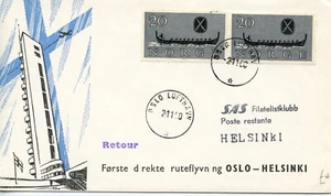 NORWAY  SAS OSLO-HELSINKI 1960   FDC1908 - Picture 1 of 1