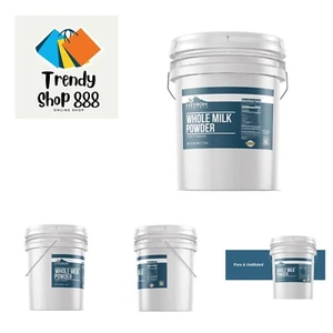 Whole Milk Powder 5 Gallon, Light Sweet Taste, Bulk Size - Picture 1 of 8