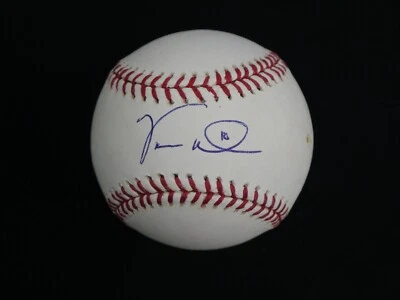 VERNON WELLS SIGNED OFFICIAL MAJOR LEAGUE BASEBALL - Image 1 of 2