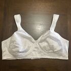 Playtex No Wire Bra 44C Satin Soft Cup Ultimate Lift 4745 Wide Adjustable Strap
