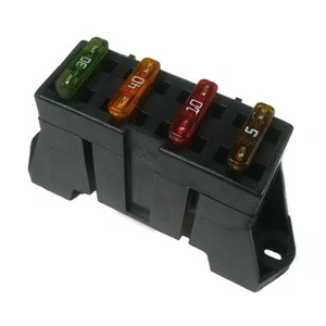 Delphi ATO ATC 4 Way Fuse Block Panel Holder With Terminals 12v - Picture 1 of 3