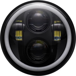 Custom Dynamics 5-3/4" Black ProGLOW LED Headlight/Color Changing Halo PG-575-B - Bild 1 von 1