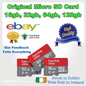 SanDisk/Kingston Micro SD Card 16gb 32gb 64gb 128gb TF C10A1 Memory Card 100MB/s - Imagen 1 de 10