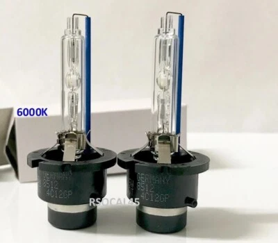 2 NEW OEM D2S 6000K 85122 66240 66040 HID XENON HEADLIGHT BULBS SET 35W  - Image 1 of 2