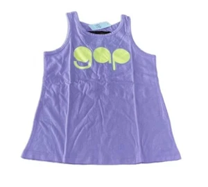 NWT Gap Kids Girls Purple Logo Tank Top, Size Small (6/7) - Picture 1 of 6