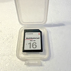 OEM Genuine CANON 16 MB MMC-16m Multi Media SD Memory Card Old Digital Camera - Picture 1 of 3