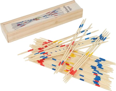 Wooden Mikado Pickup Sticks Game 41Pcs Kids Teens Gift Age 3+ Party Filler - Image 1 of 4
