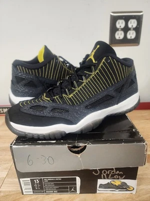 AIR JORDAN 11 ретро низкий IE 2007 черный/изюминка белый 306008 002 размер 13 - Изображение 1 из 4