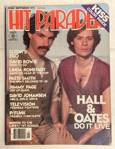 Sept 1978 Hit Parader Magazine HALL & OATES KISS Centerfold Vintage Rock n Roll - Picture 1 of 3