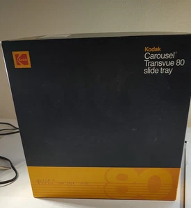 Projector Slide Tray Kodak Slide Carousel with 80 Slot & Box - Picture 1 of 6