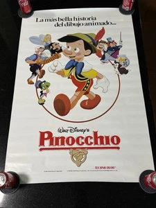 Vintage 1984 Disney Movie Poster - Pinocchio - Spanish Version - One Sheet - Picture 1 of 5