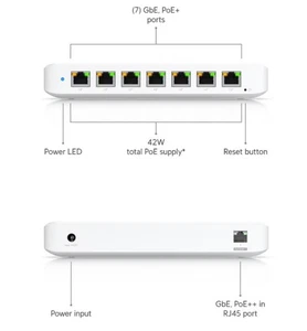 Ubiquiti Unifi 8-Port Gigabit Network Switch USW-ULTRA PoE (No AC Adapter) - Picture 1 of 9