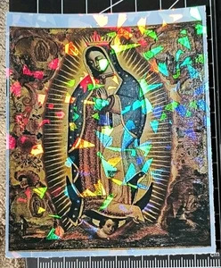Katholische Jungfrau Maria Religion Glassplitter Holo Aufkleber Christian Juan Diego - Bild 1 von 7
