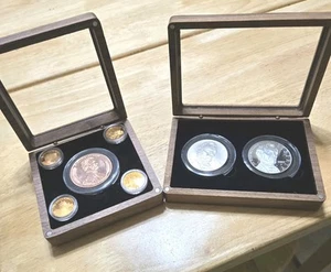 2009 Lincoln Comm. Set. MS & PR 90% Silver$1 +4 PR Comm.Pennies Copper Round Box - Picture 1 of 15