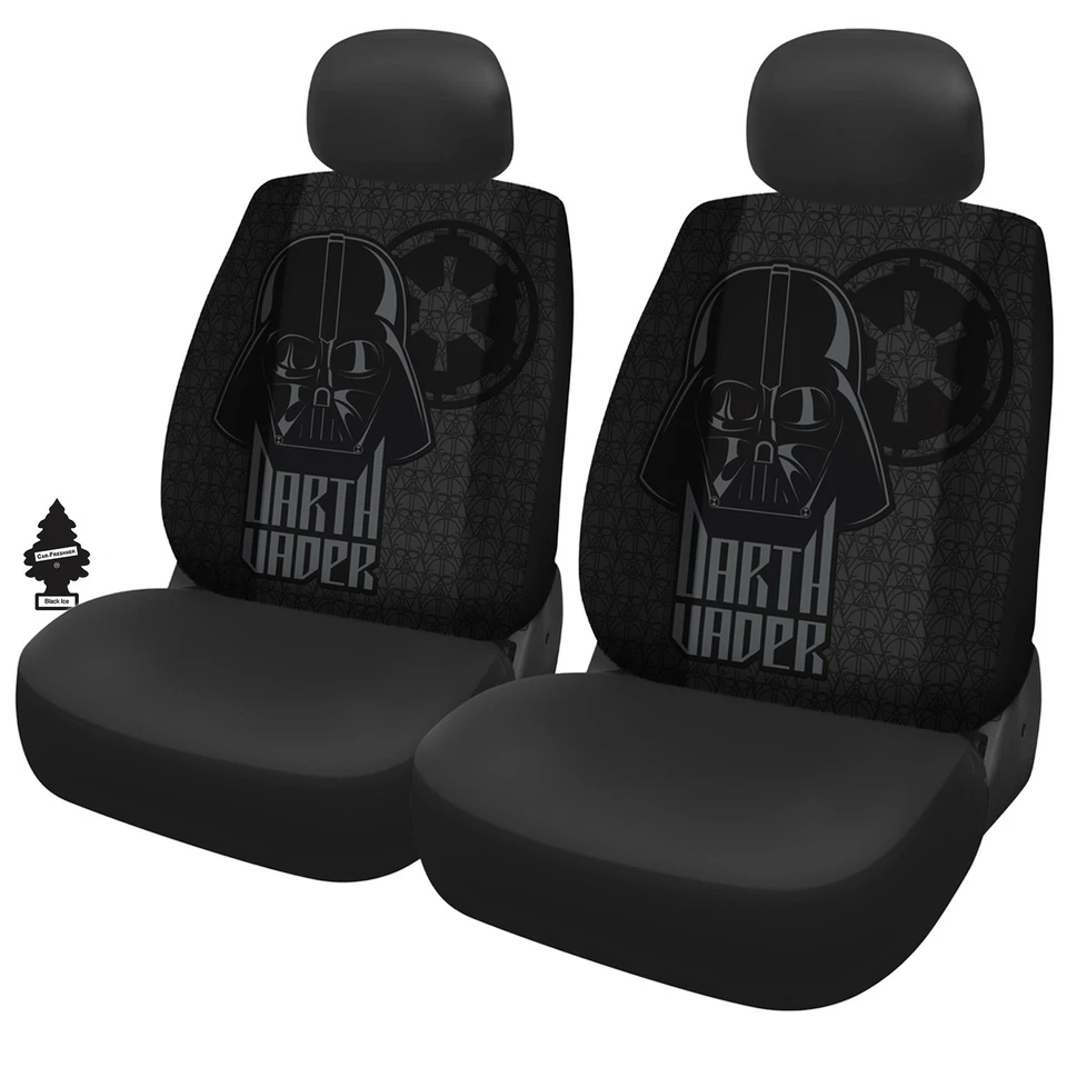 Nuevo diseño Star Wars Darth Vader juego de fundas de asiento de coche de tela negra para Toyota Foto 1 de 4