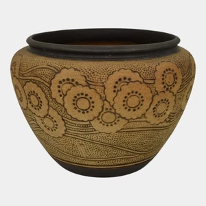 Weller Burntwood 1910 Vintage Art Deco Pottery Ceramic Jardiniere Planter - Picture 1 of 6