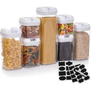 Airtight Food Storage Container Set with Lids - Kitchen Organization Containers - Picture 1 of 9