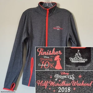 2018 runDisney Princess Half Marathon Weekend 10K Finisher Women M Zip Up Jacket - Picture 1 of 12