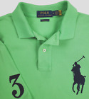 POLO Ralph Lauren Sz M Mint Green Big Pony Polo Shirt Classic Fit #3