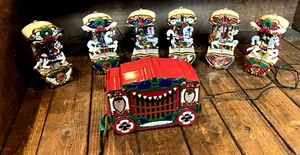 Vintage Mr. Christmas Holiday Carousel 6 Horse 21 Carols Music (1E) - Picture 1 of 9