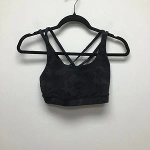 Lululemon Womens Incognito Camo Multi Grey Stretch Workout Gym Energy Bra 6 - Picture 1 of 5