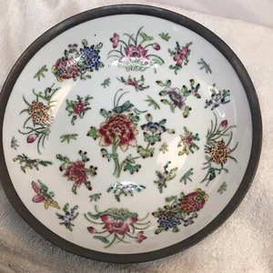 Vintage Pewter & Japanese Porcelain Bowl Hong Kong For Lord & Taylor, - Picture 1 of 15