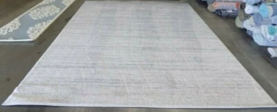 Alfombra de manchas traseras marfil/plata 8' X 10', precio reducido 1172568027 ADR113B-8 Foto 1 de 3