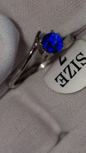 Black Opal Doublet Ring. Sterling Silver 925. Size 7. High Grade jewelry - Picture 1 of 11