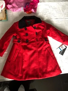 Kenneth Cole Reaction Red Coat Size 24M Children Girls - Picture 1 of 11