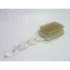 Vintage Clear Lucite Twist Handle Paddle Hairbrush