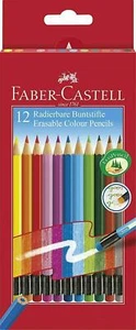 Faber-Castell Erasable Coloured Pencils - -Pack of 12 - Picture 1 of 4